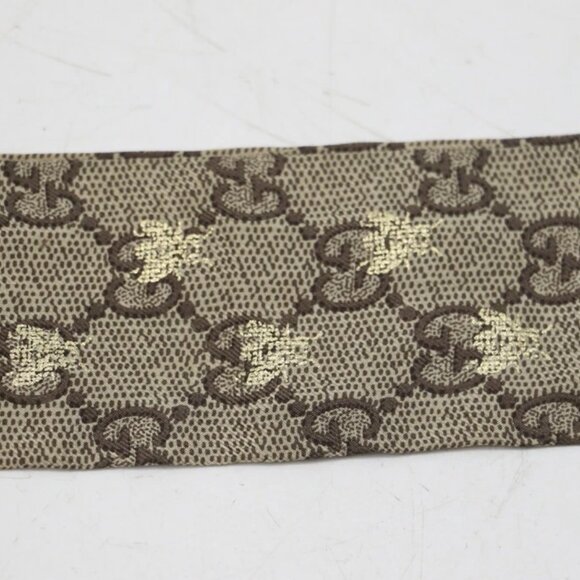 GUCCI Twill Monogram GG Bees Twill Neck Bow Scarf (CSC039343) - Picture 10 of 10